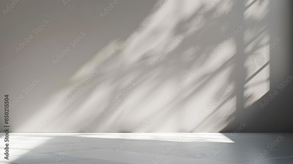 abstract white background for product presentation. Shadow and light from windows on plaster wall. abstract white background for product presentation. Shadow and light from windows on plaster wall.