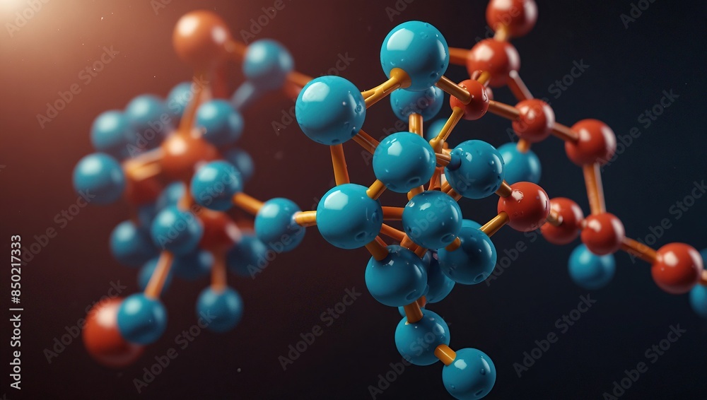 molecule model. Science background molecule model. Science background