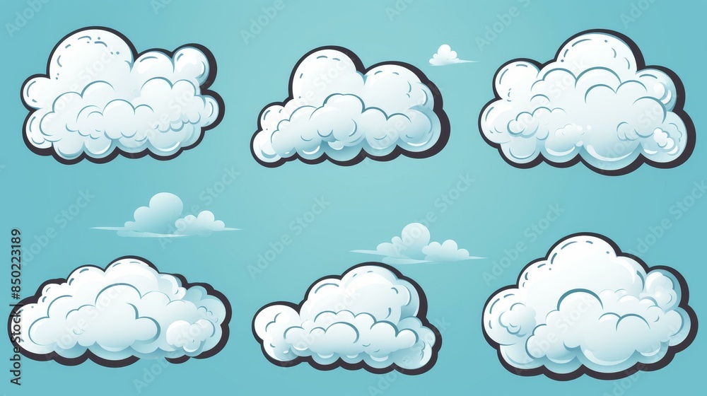 Vibrant speech bubbles with playful designs on colorful backdrop. Vibrant speech bubbles with playful designs on colorful backdrop.