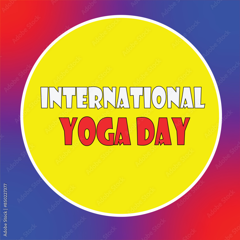 International Yoga Day Vector Illustration International Yoga Day Vector Illustration