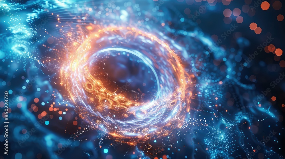 Glowing core of digital innovation Glowing core of digital innovation