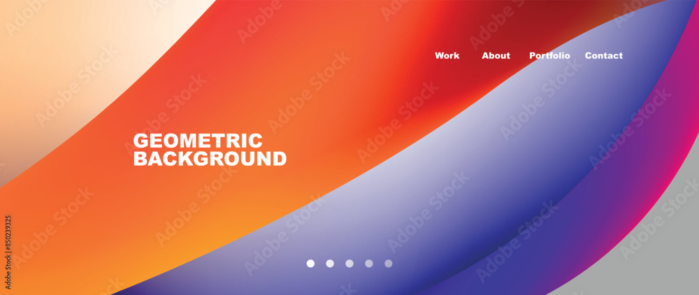 Bright multicolored geometric abstract shapes. Minimal trendy simplicity concept. Modern overlapping forms Bright multicolored geometric abstract shapes. Minimal trendy simplicity concept. Modern overlapping forms