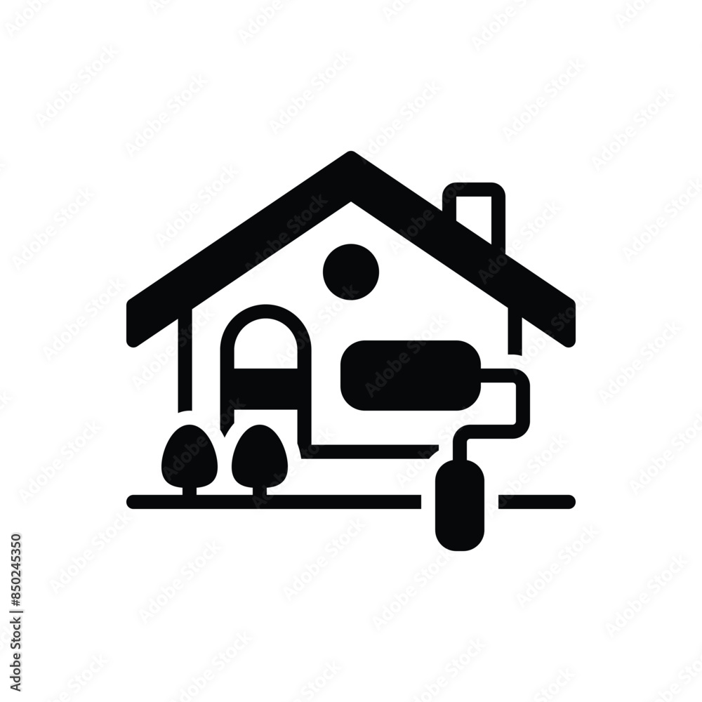 Black solid icon for renovation Black solid icon for renovation