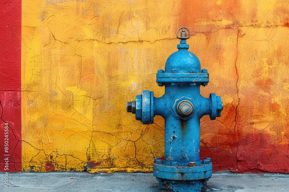 Fire hydrants by the wall