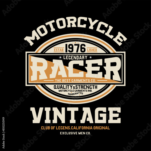 vintage concept tee print design with typo as vector