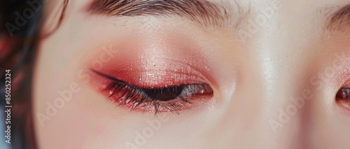 Eyes Makeup Look with Glittery Pink Color