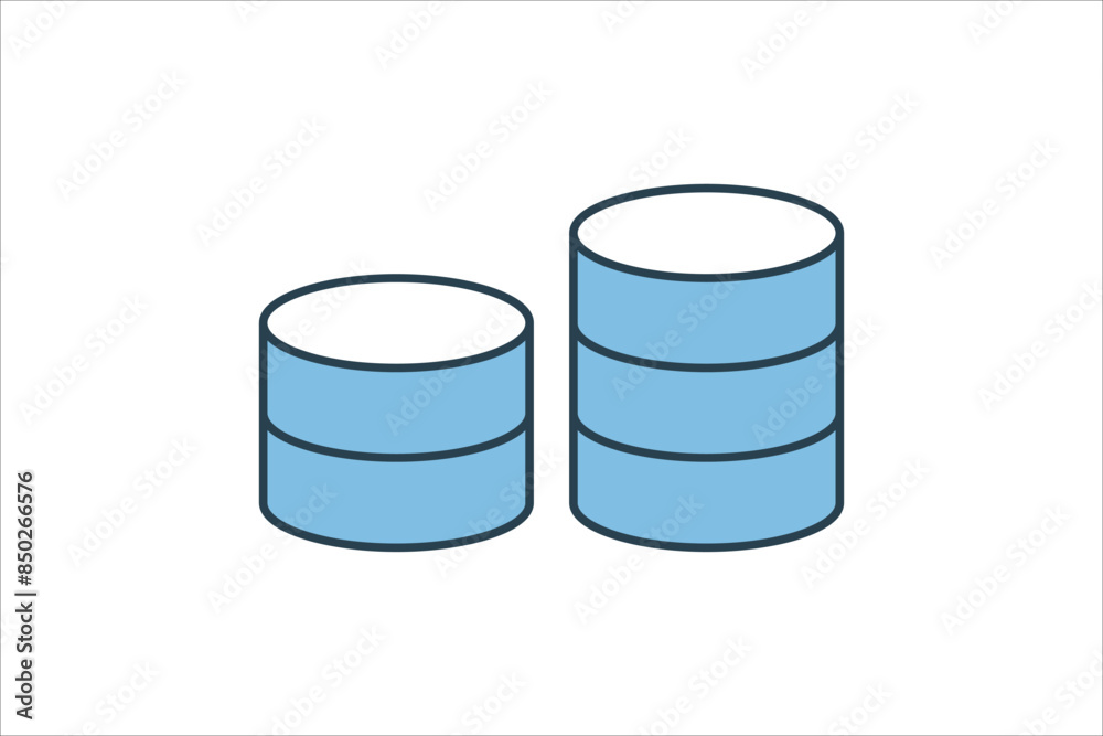 storage icon. icon related to cloud computing. suitable for web site, app, user interfaces, printable etc. flat line icon style. simple vector design editable storage icon. icon related to cloud computing. suitable for web site, app, user interfaces, printable etc. flat line icon style. simple vector design editable