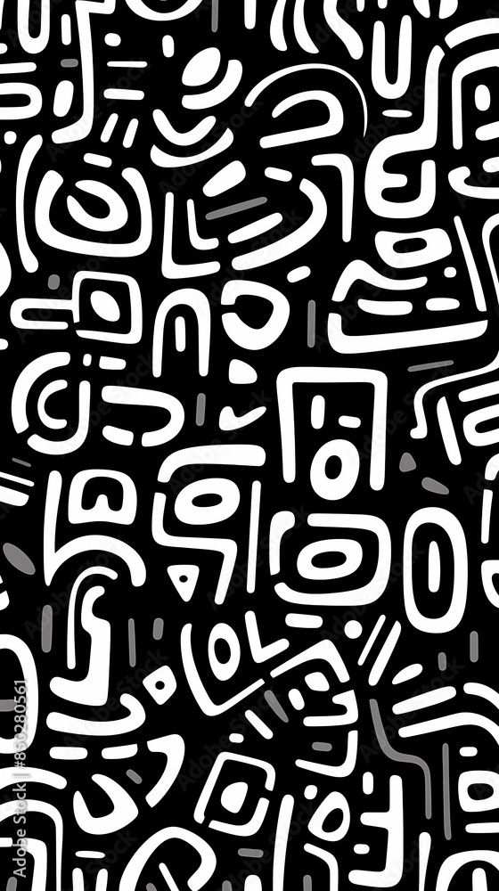 Abstract doodle pattern Abstract doodle pattern