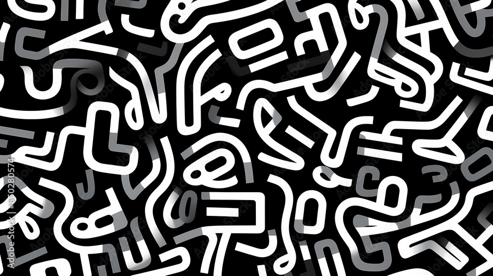Obraz premium Abstract doodle pattern