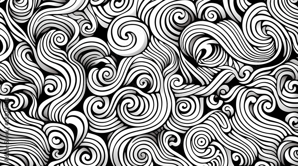 Abstract doodle pattern Abstract doodle pattern