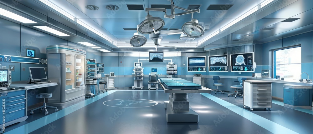 AIintegrated scrub nurses in a hightech setting managing and anticipating the needs of the surgical team with efficiency AIintegrated scrub nurses in a hightech setting managing and anticipating the needs of the surgical team with efficiency