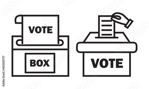 Ballot box vector icon