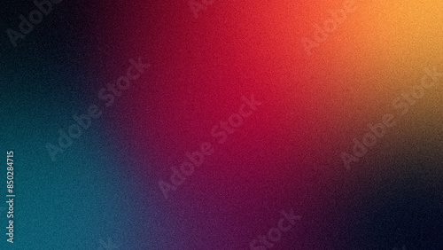 Abstract dark vibrant background with grainy texture. Vintage minimalist backdrop design for poster, cover, wallpaper, banner in a modern trendy style.