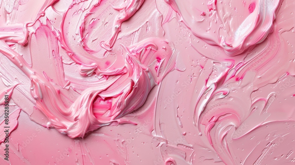 Closeup of soft creamy texture with colorful Closeup of soft creamy texture with colorful