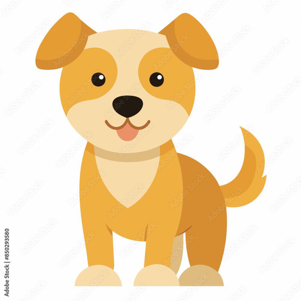 Cute dog cartoon vector icon illustration svg