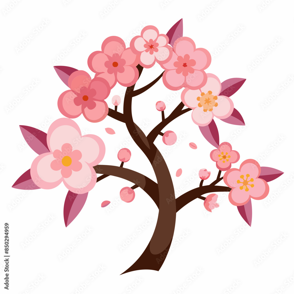 vector picture of cherry blossom in anime style vector picture of cherry blossom in anime style