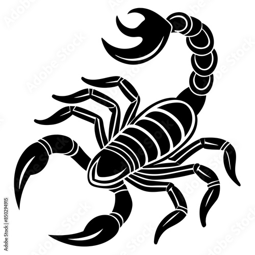 Vector coloring Scorpion for adults illustration. 
