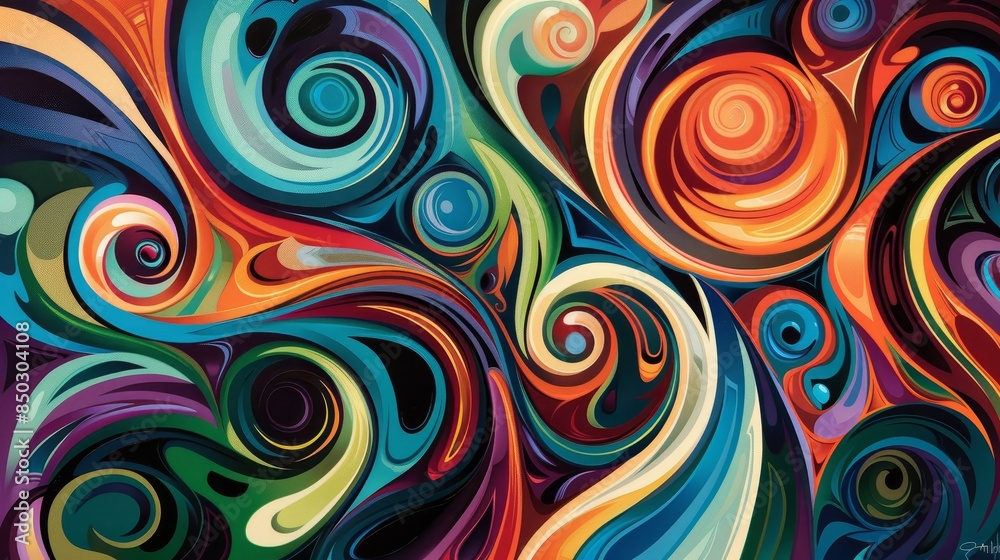 Obraz premium Vibrant depiction of Hispanic Heritage Month with dynamic shapes background