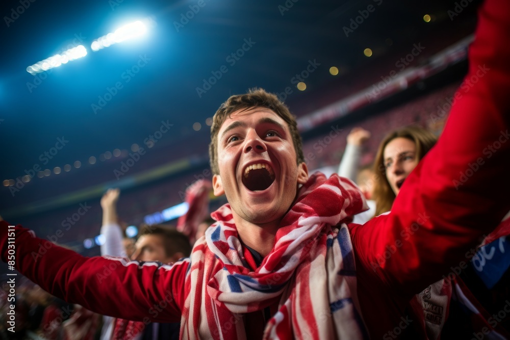 The roaring fans of Croatia - Generative AI The roaring fans of Croatia - Generative AI