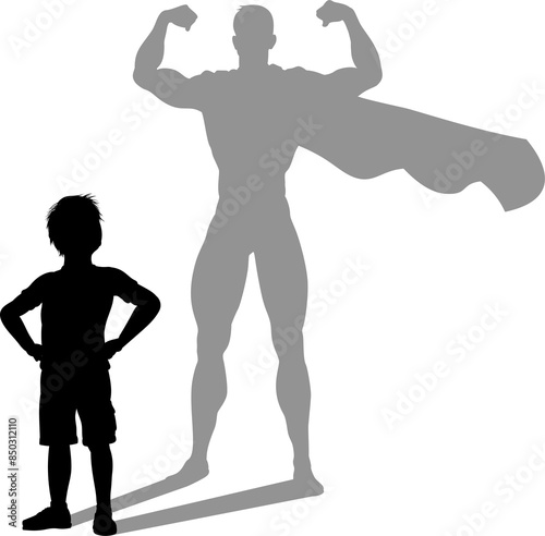 Superhero Child Kid With Su...