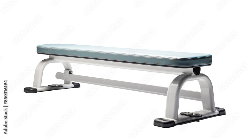 White And Blue Flat Weight Bench For Home Gym Workouts White And Blue Flat Weight Bench For Home Gym Workouts