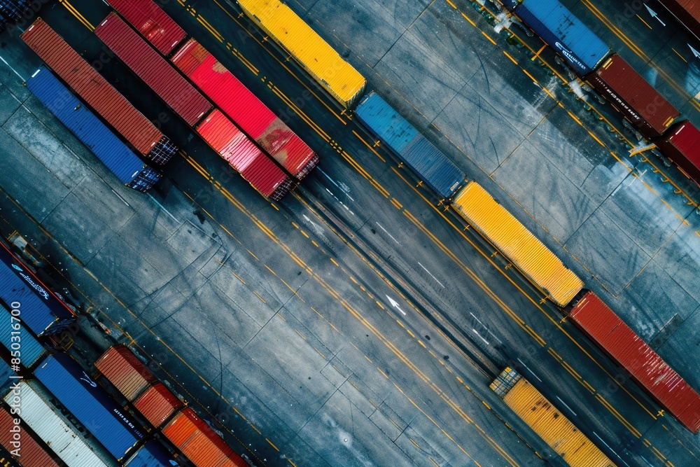 Logistics and Distribution front of a stack shipping containers, ideal for related to logistics, transportation, and distribution Logistics and Distribution front of a stack shipping containers, ideal for related to logistics, transportation, and distribution