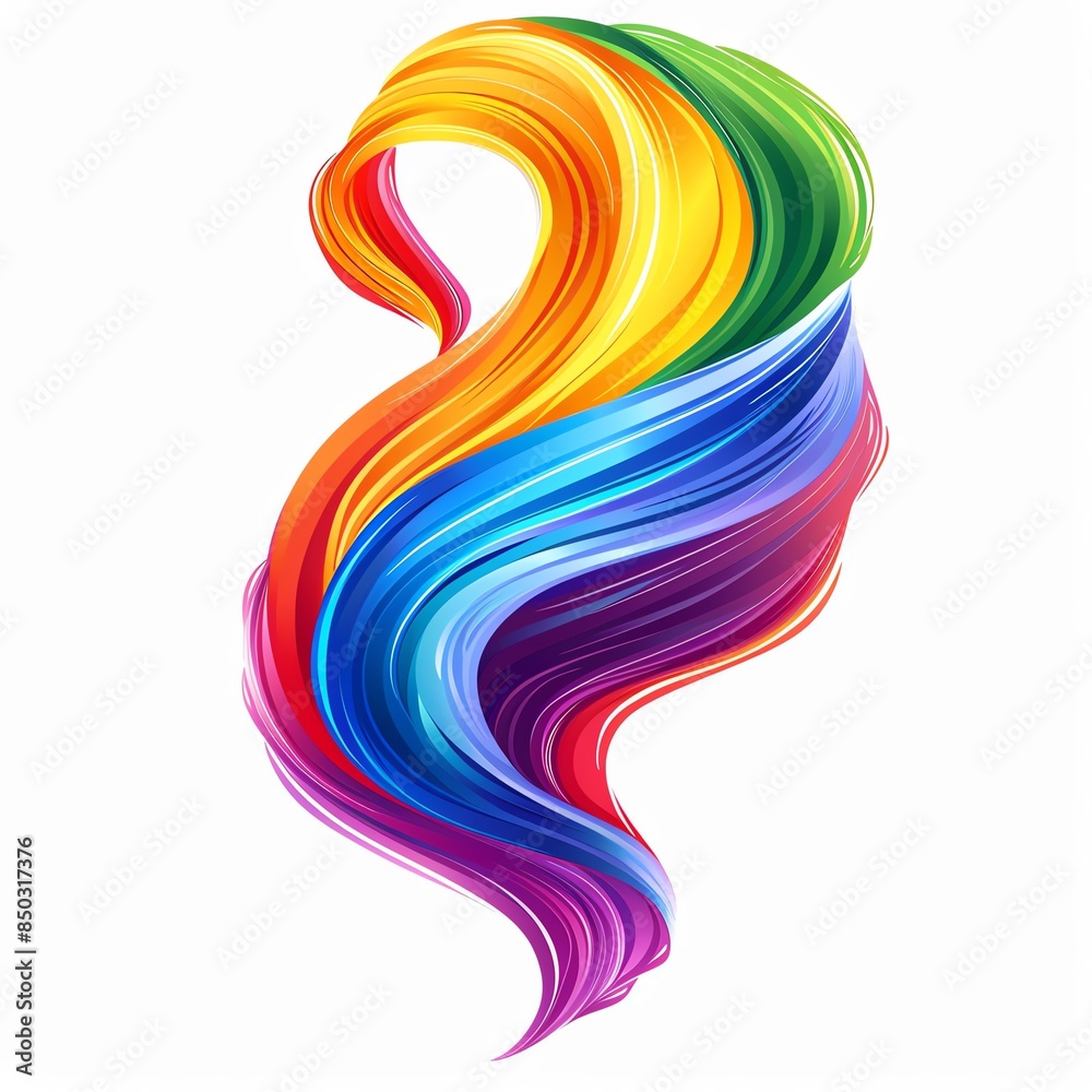A pride unity symbol clipart, Pride Day element, vector illustration, multicolor, isolated on white background