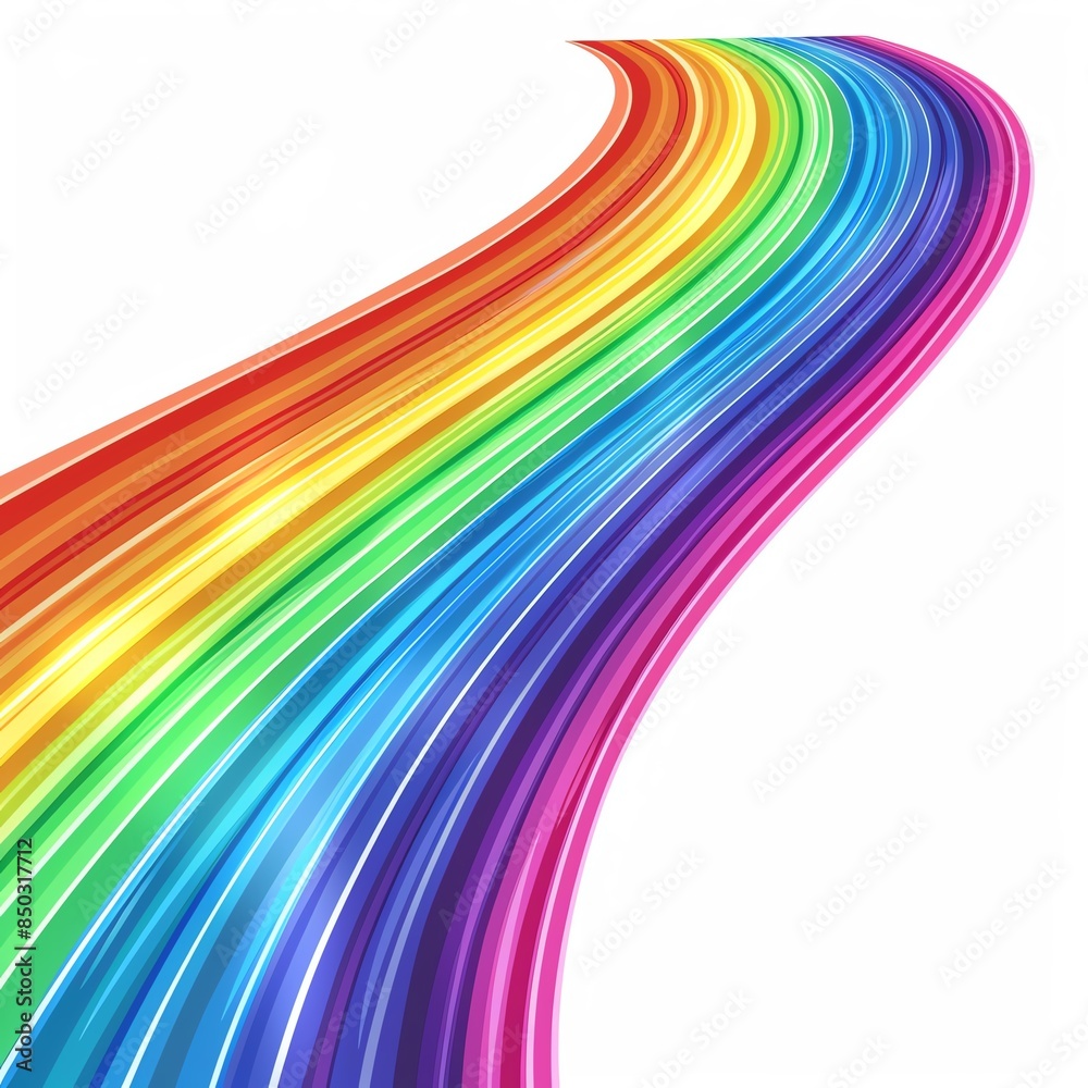 A pride rainbow stripes clipart, Pride Day element, vector illustration, multicolor, isolated on white background A pride rainbow stripes clipart, Pride Day element, vector illustration, multicolor, isolated on white background