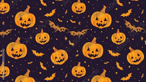 Halloween pattern wallpaper