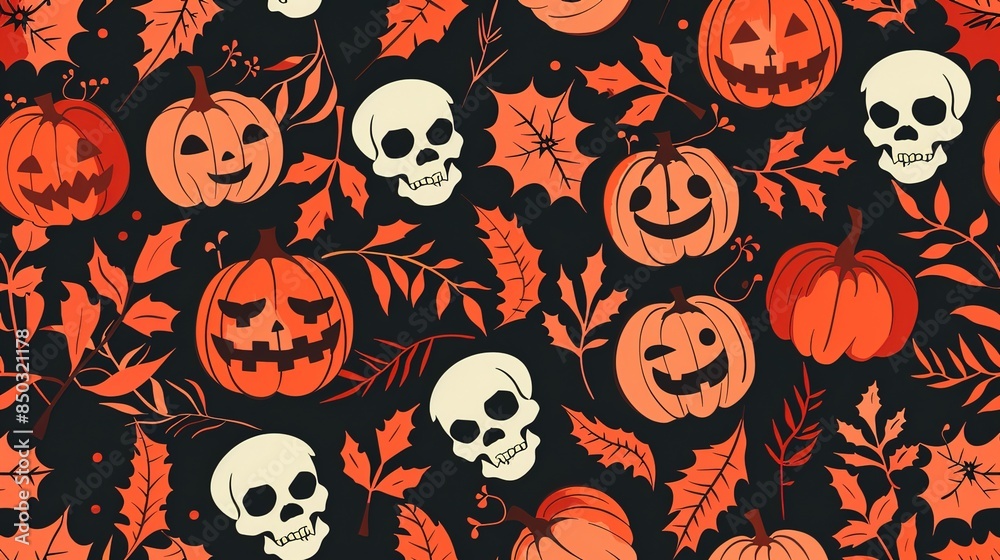 Halloween style pattern wallpaper Halloween style pattern wallpaper
