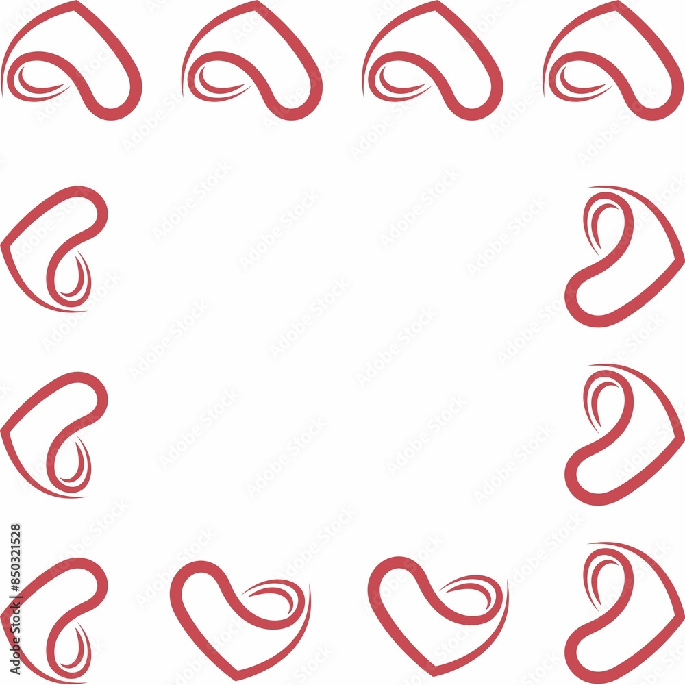 Naklejka premium Digital paper, heart paper, seamless paper, seamless pattern, pattern, boho, boho pattern, paper