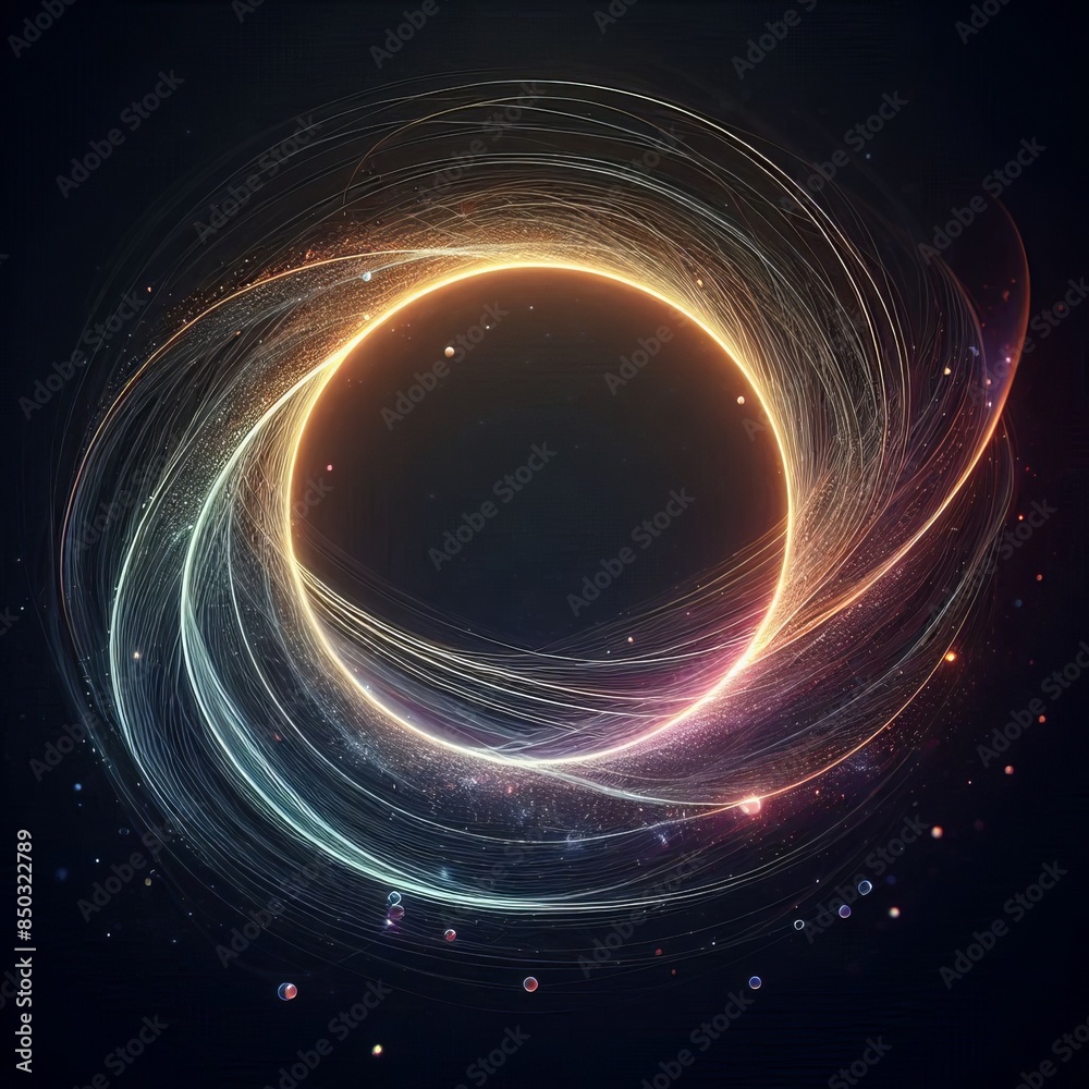 Abstract vector illustration with overlapping glossy circles for web design background