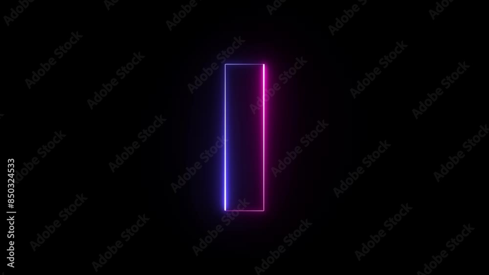 Animated neon letter I. Two-color looping trendy glowing neon alphabet letter I. Educational concept with neon letter Animated neon letter I. Two-color looping trendy glowing neon alphabet letter I. Educational concept with neon letter