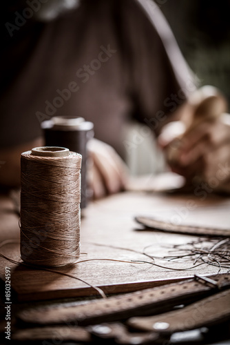 craft equipment and tools for working with leather or imitation leather