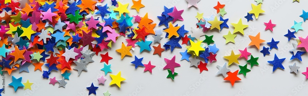 Festive Star Confetti Celebration Festive Star Confetti Celebration