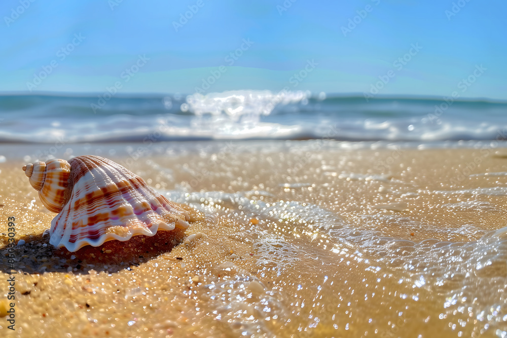 Seashell Serenity: Tranquility on a Tropical Beach Seashell Serenity: Tranquility on a Tropical Beach