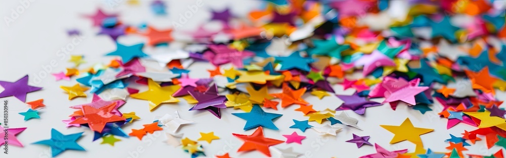 Festive Star Confetti Celebration Festive Star Confetti Celebration
