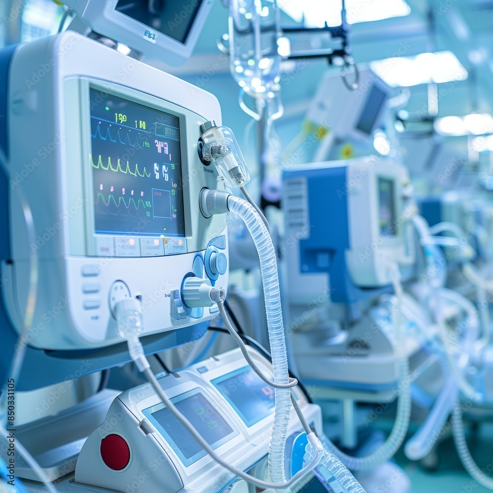 Hospital Room With Medical Equipment Hospital Room With Medical Equipment