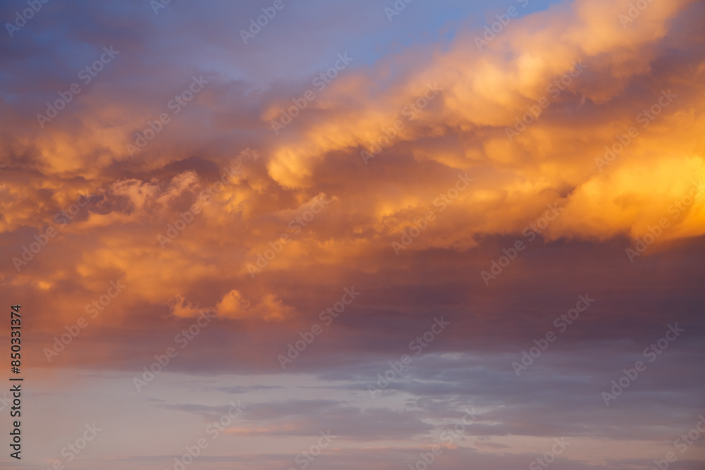 Incredible colorful sunset with cloudy sky lit by the sun. Incredible colorful sunset with cloudy sky lit by the sun.