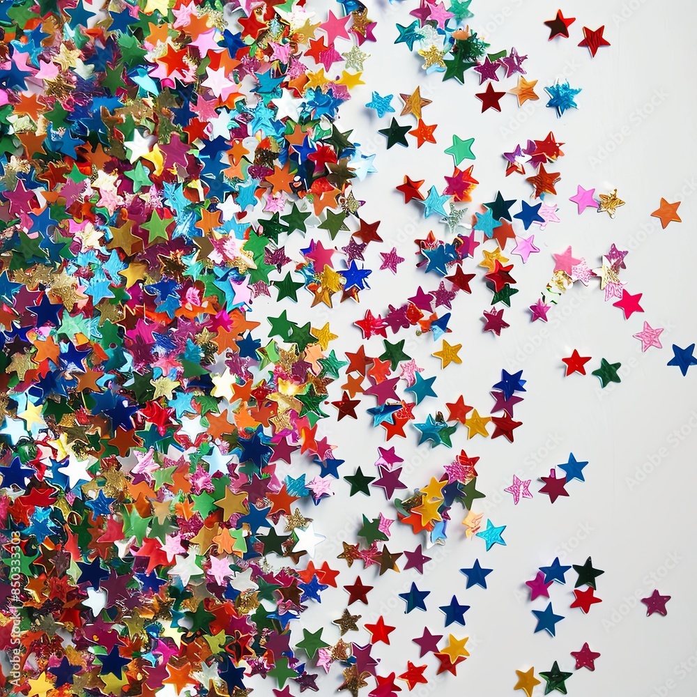 Festive Star Confetti Celebration Festive Star Confetti Celebration
