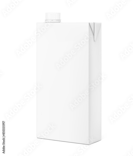 Universal mockup of a blank white box with a screw cap. Half side views. Vector illustration isolated on white background, ready and simple to use for your design. EPS10.