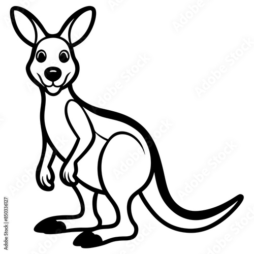 kangaroo with baby