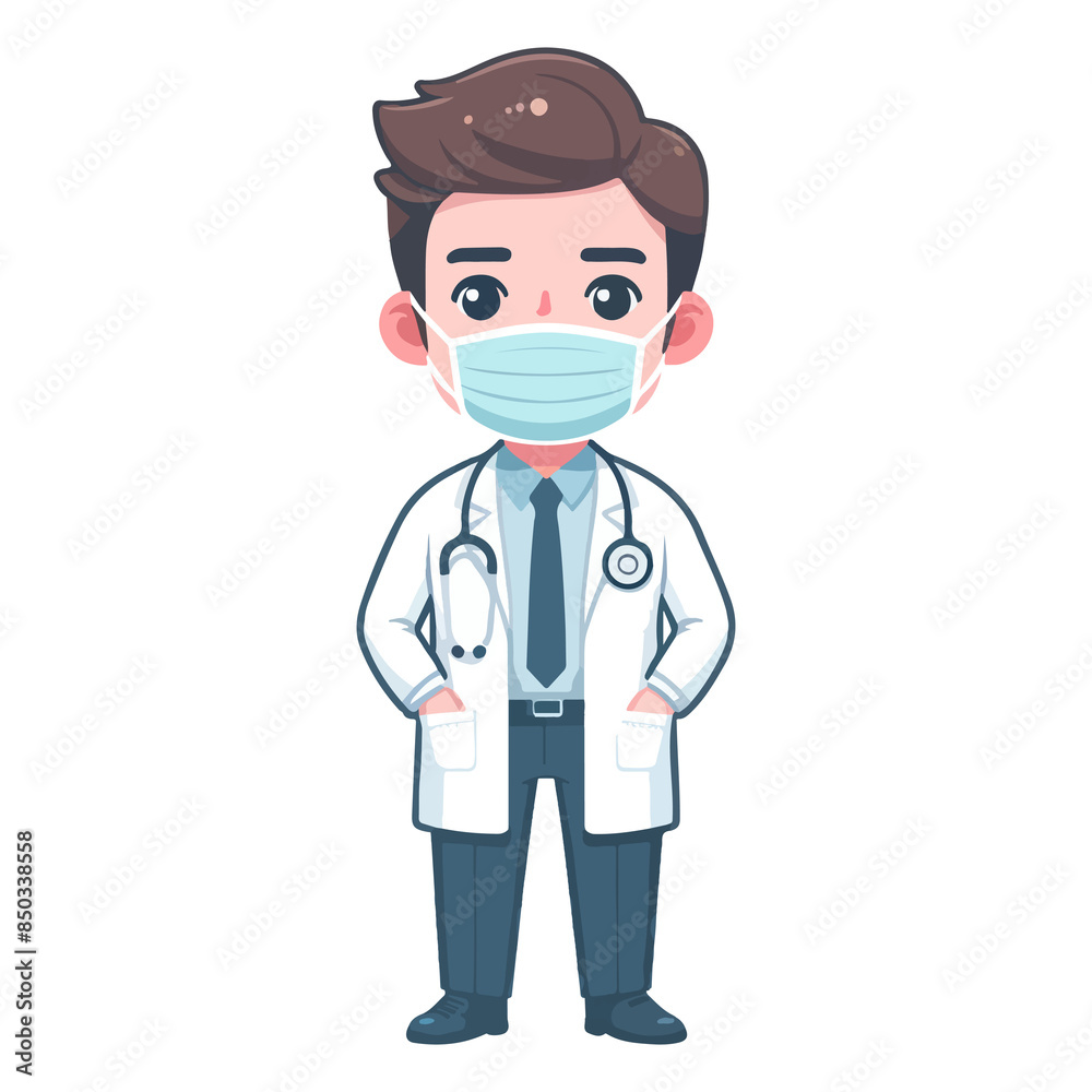 cute doctor icon character cute doctor icon character