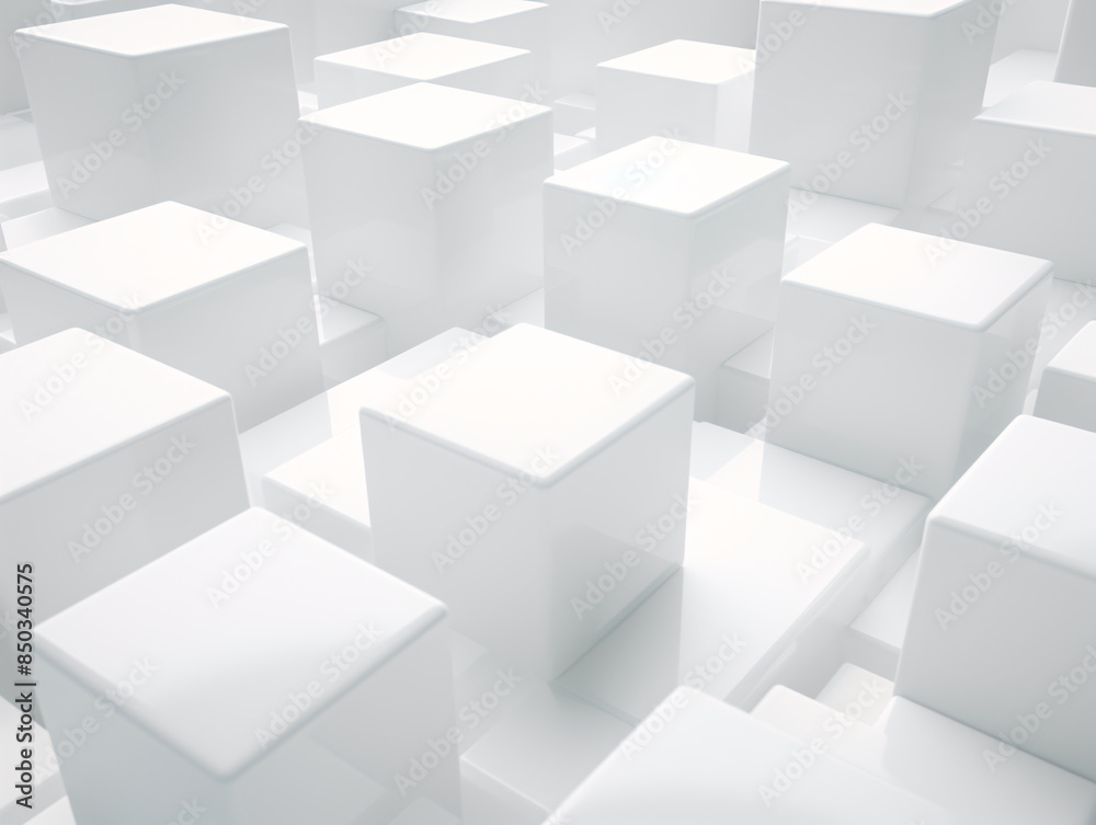 a group of white cubes a group of white cubes