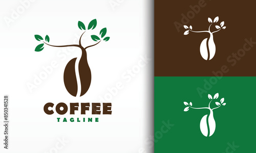 coffee tree nature logo