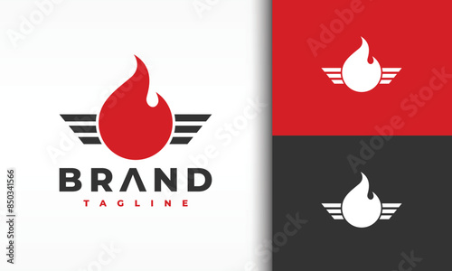 flaming wings logo