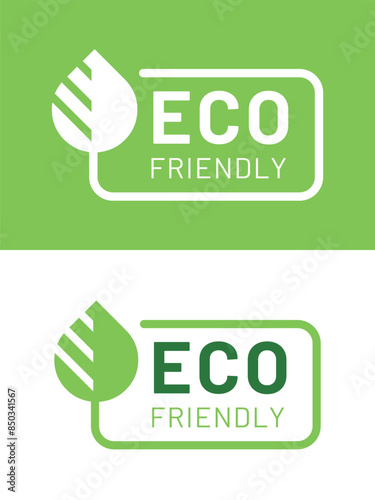Eco friendly Healthy natural product label logo design