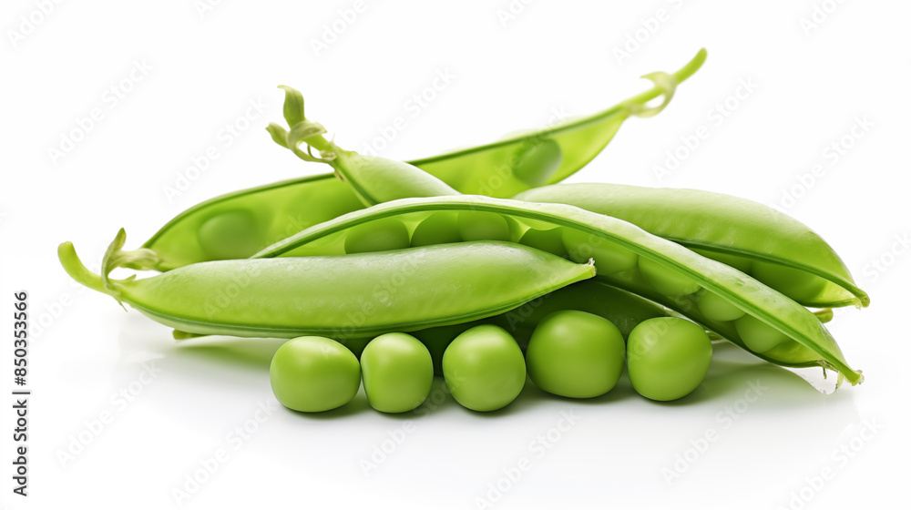 Fresh Pea isolated on white background. Fresh Pea isolated on white background.