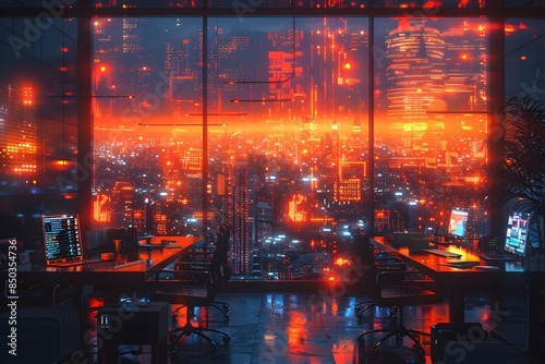 futuristic office