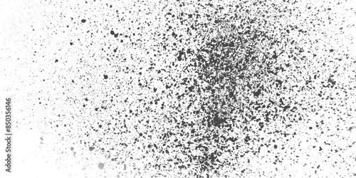 Black and white stain rusty metal texture old terrazzo surface isolated overlay decorative vintage vector background.